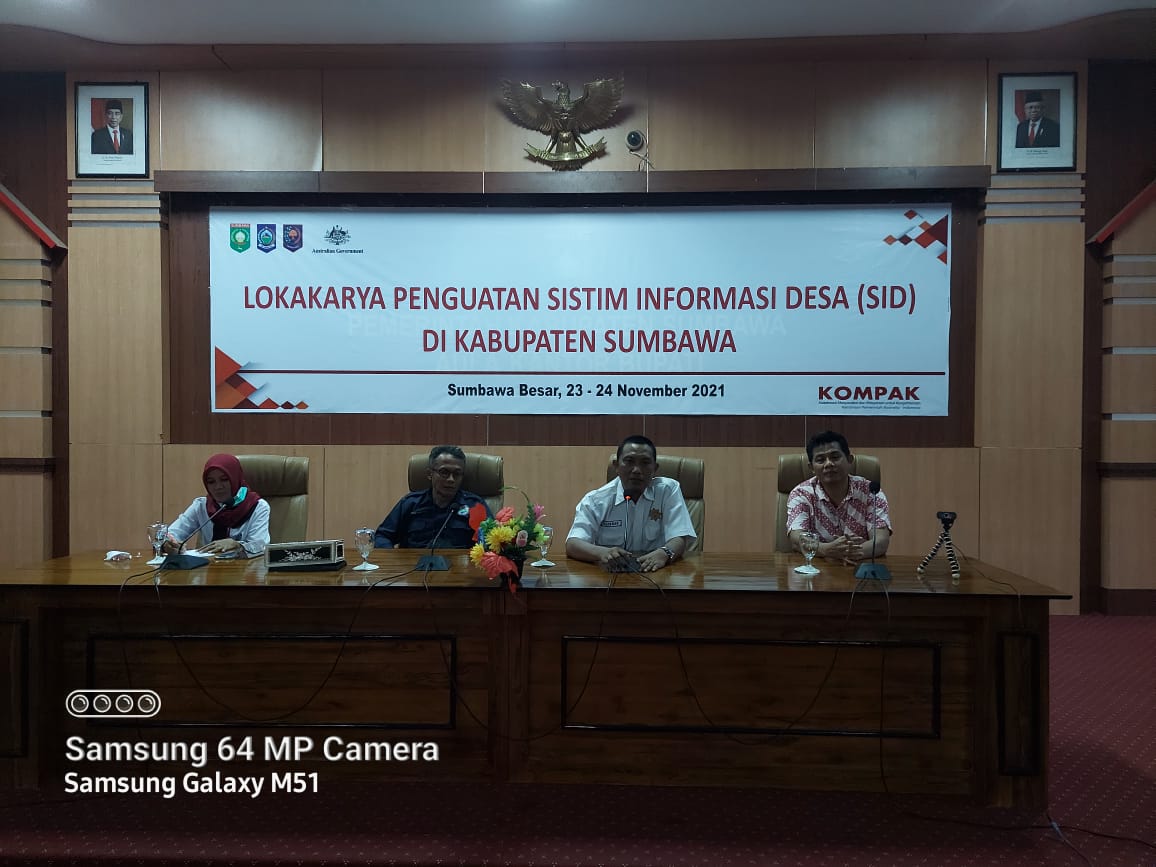 DPMD Sumbawa Gandeng KOMPAK gelar lokakarya